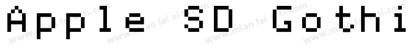 Apple SD Gothic Neo UL 00字体转换